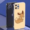 Прозрачный чехол для Apple iPhone 13 11 14 Pro Max 12 Mini, мягкий чехол для телефона XR SE 2020 7 8 Plus X XS 6S в форме ракушки Pokemon Cute Eevee Lunda
