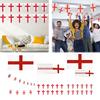 Флаги креста Святого Георгия 33 фута Ткань St Georges England Bunting 30 Флагов Англии Ручные флаги для чемпионата Европы по футболу