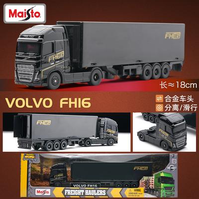 Maisto Volvo Fh16 Fh 16 Контейнеровоз Статическая модель автомобиля из сплава в малом масштабе Игрушка Коллекция Дисплейная модель Подарок