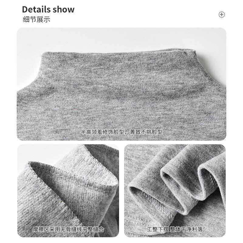 Womens Tencel Lyocell Long Sleeve Mock Neck Top Soft Brushed Base Layer Shirt Solid Color Casual Winter