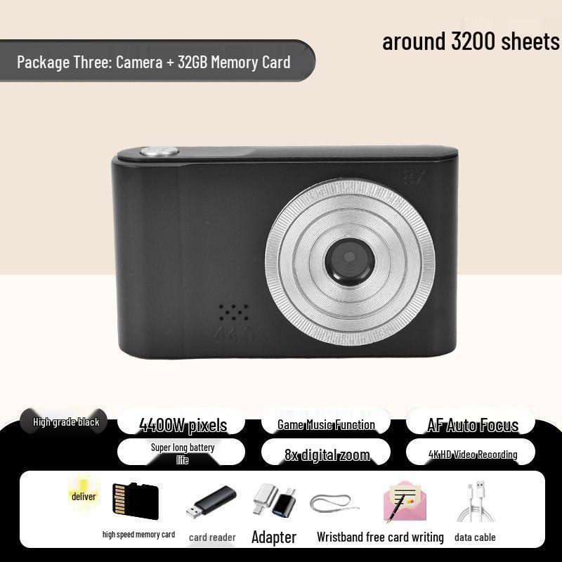 Ретро Милая Двойная Камера HD Polaroid для Студентов