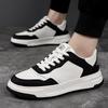 Men's Shoes 2024 Autumn Casual Trend Fashion Sports Board Shoes Men's Black and White Men's Low-top Leather Shoes