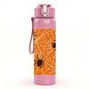 1PC Halloween Spider Web 750ml Color Plastic Sports Water Bottle Leakproof Flip Straw Lid Suitable for Sports Office Home Use