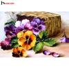 HUACAN 5D DIY Diamond Painting Cross Stitch Flowers Full Square New Arrival Mosaic Diamond