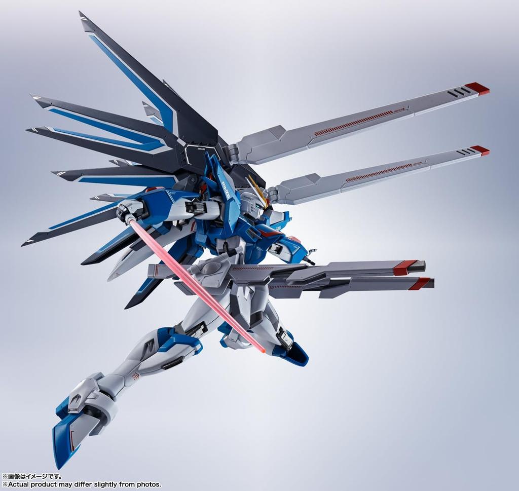 TAMASHII NATIONS METAL ROBOT Spirits Mobile Suit Gundam SEED FREEDOM Rising Freedom Gundam 140mm Painted Movable Figure Approx. ABS&PVC&Diecast