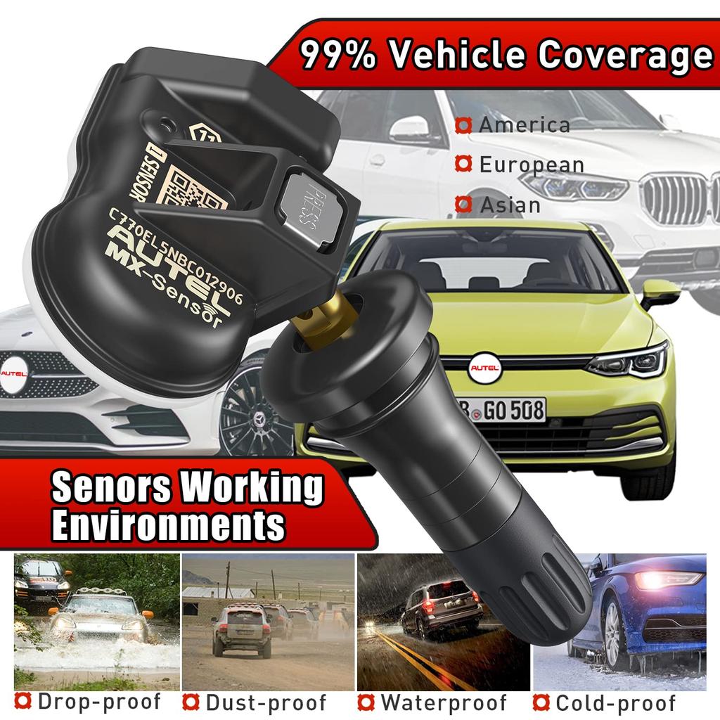 Autel MX-Sensor 433 315MHZ TPMS Sensor MaxiTPMS Tire Pressure Monitor Tester Tire Repair Tools Scanner Programming MX-Sensor