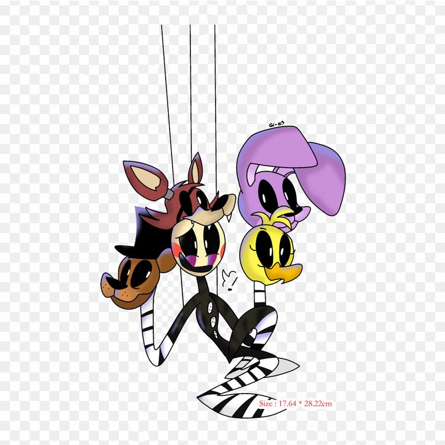 Fnaf Marionette Drawing Five Nights At Freddy's 2 Five Nights At Fre Iron-on Transfers For Clothing Tshirt Bag Heat Transfer Stickers Iron On Patches