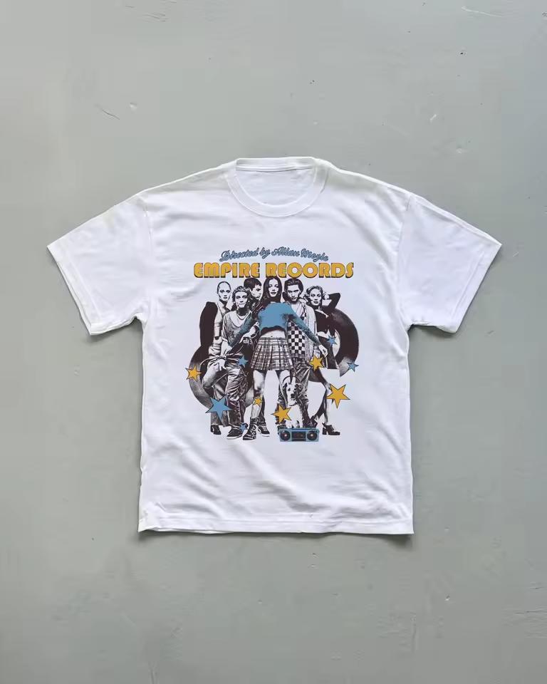 Retro Empire Records T-shirt Horror Movie Tee Gift for Woman and Oversized Men's T-Shirt Short Sleeve for All-Season