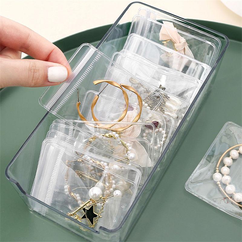 Сумка для хранения 20 шт., герметичная шкатулка для драгоценностей с окошком, водонепроницаемая и влагостойкая, антиокислительная, прозрачная