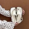 Fashion niche design versatile leopard print cover toe flat sandals summer 2025 new fashion beach cool slippers