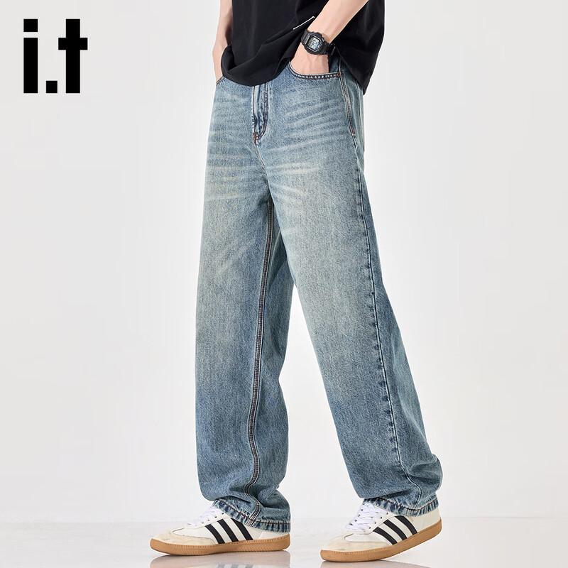 Мужские джинсы Izzue из тенселя лиоцелла свободного прямого кроя