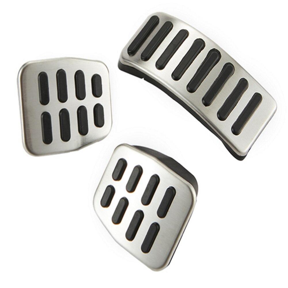 Нержавеющая сталь MT автомобильный клатч педаль газа тормоза крышка для Volkswagen VW Polo Bora Golf MK4 Jetta MK4 Lavida для Skoda Fabia Rapid