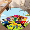 The Wiggles Printed Round Rug Carpet Chair Rug Area Rug Entryway Doormats,for Office Chair Living Room Bedroom Kitchen Room.