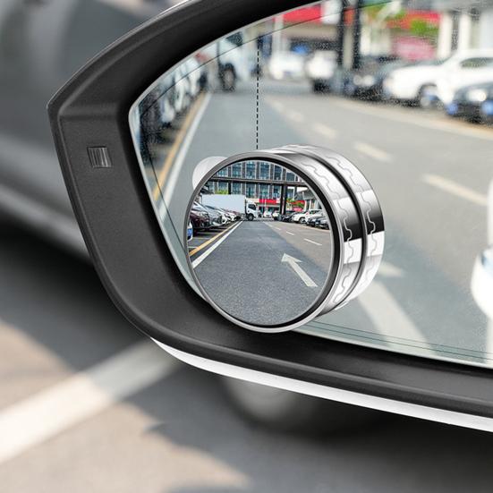 2 шт., автомобильные выпуклые зеркала для слепых зон на присоске, вращение на 360 градусов, противотуманные съемные выпуклые широкоугольные зеркала заднего вида