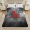 Rammstein Print Flannel Blanket Cozy Lightweight Plush Throw Blanket For Bed Sofa Household Use