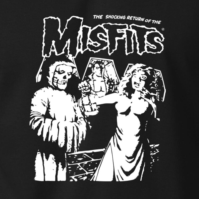 Шокирующее Возвращение MISFITS Хоррор Панк-Рок Группа на футболке S-6XL Унисекс