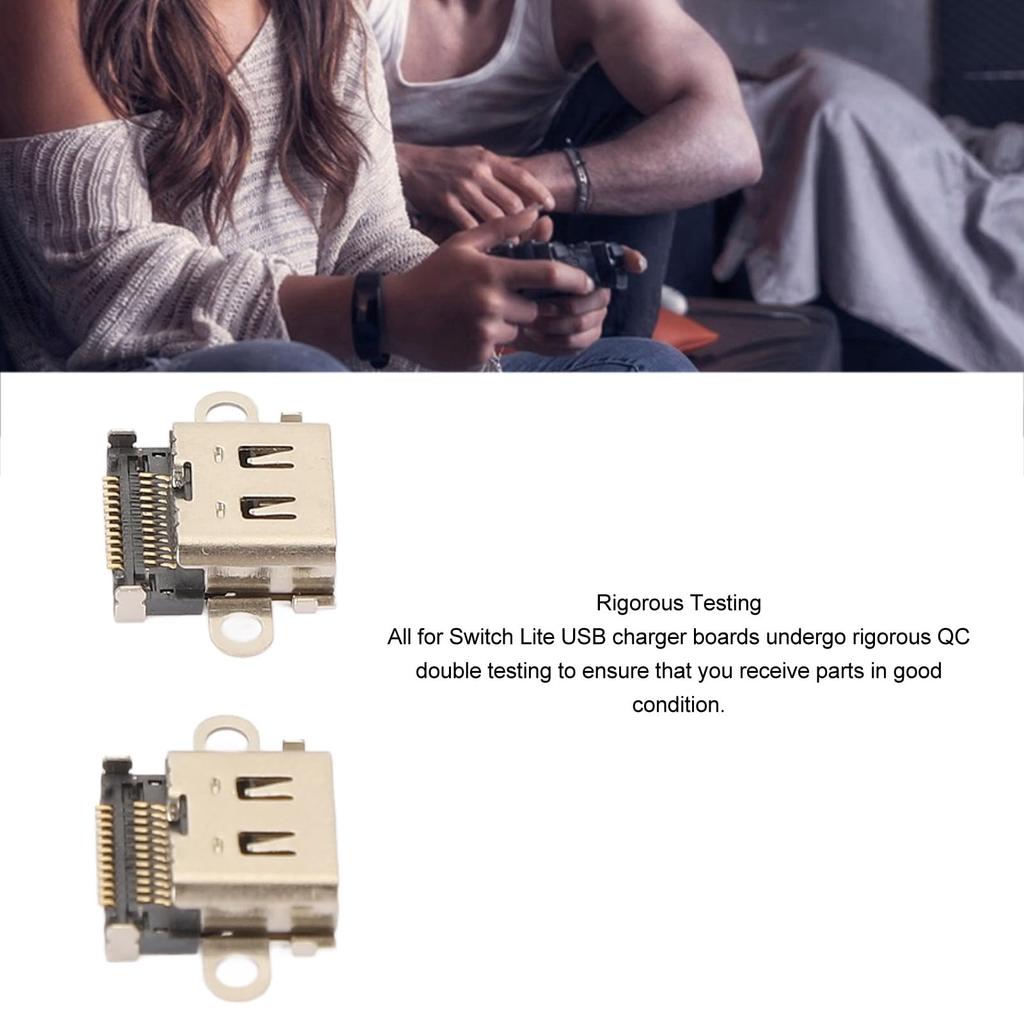 2 Сменных порта для зарядки для док-станции консоли USB C Зарядный порт с винтами и ремонт для Lite HDH 001 Type-C Lite, Инструменты,