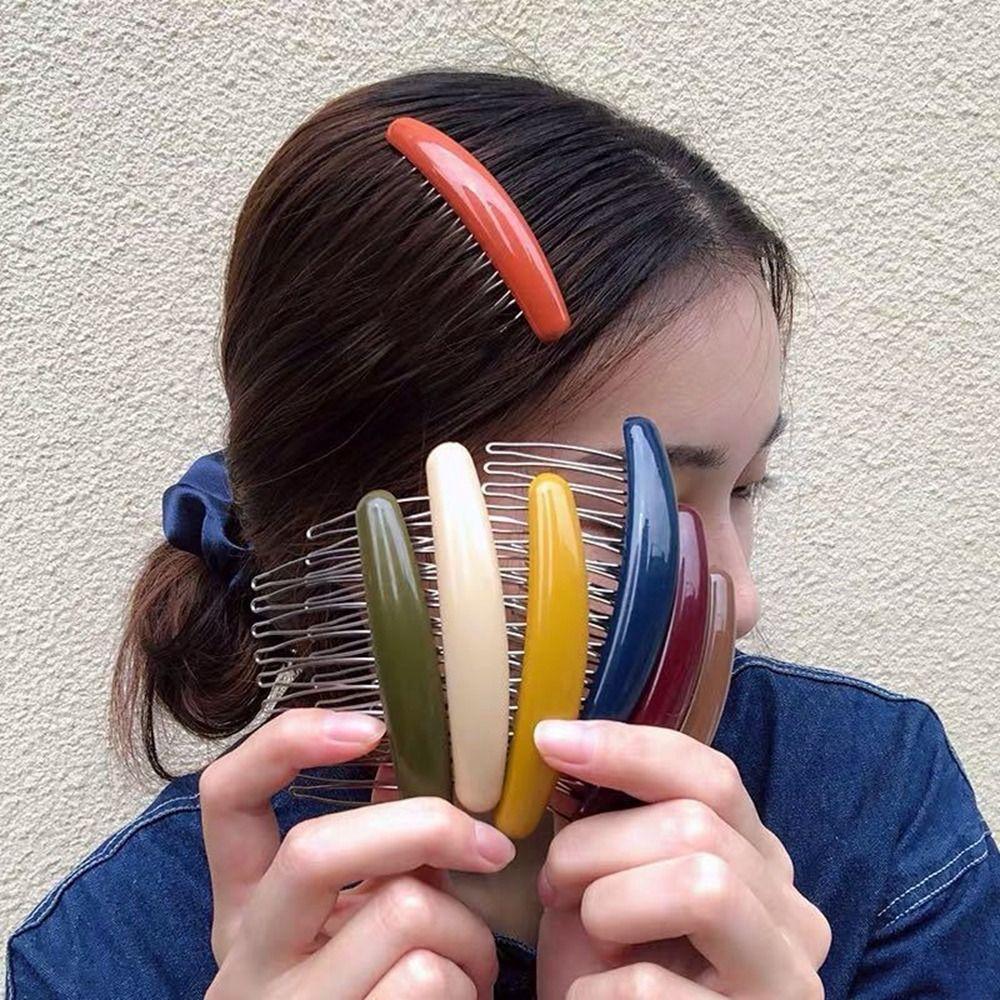 Candy Color Hair Clip Hair Comb Hairpin Hair Comb Broken Hair Clip Cute Hair Comb Clip Children