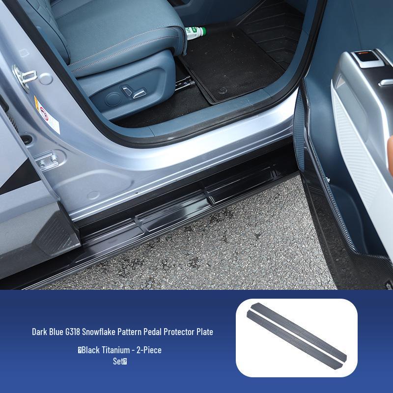 Панель отделки бокового порога "Снежинка" из нержавеющей стали для Deep Blue G318