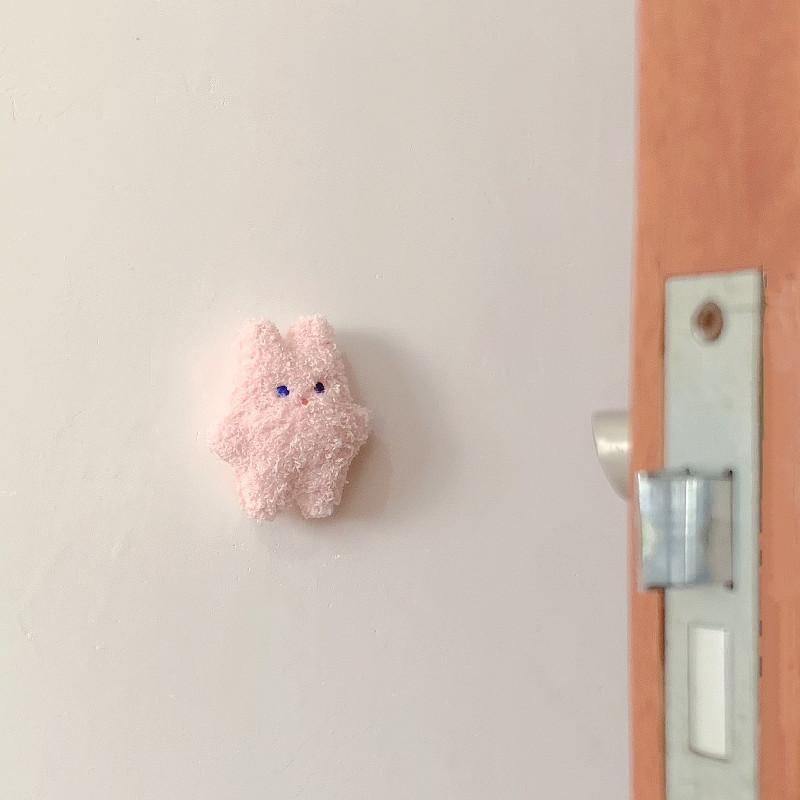 Ins Корейский медведь Детская комната Дверь Задняя ручка Бесшумная анти-столкновения Наклейка Подушка Противоударный Защитник Стены Дверной Ограничитель