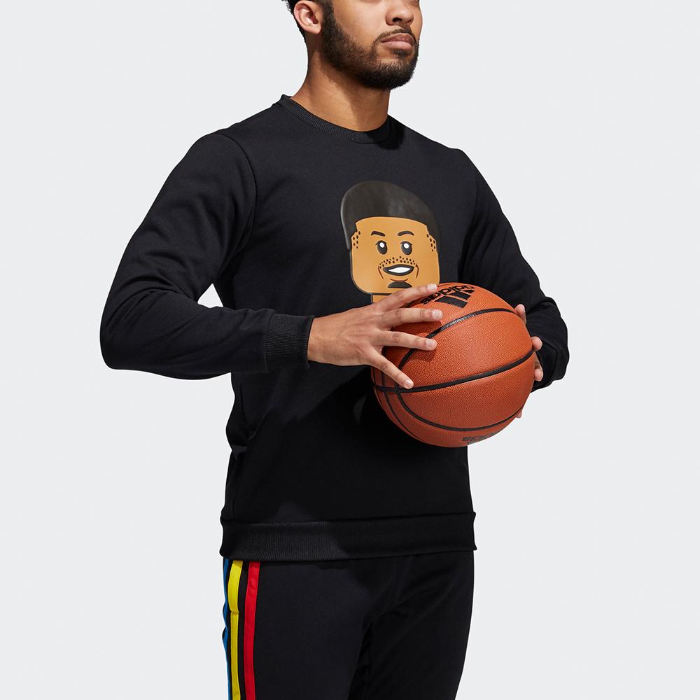 Adidas Пуловер с принтом Lego X Dame Crew, мужские топы, черный H56409