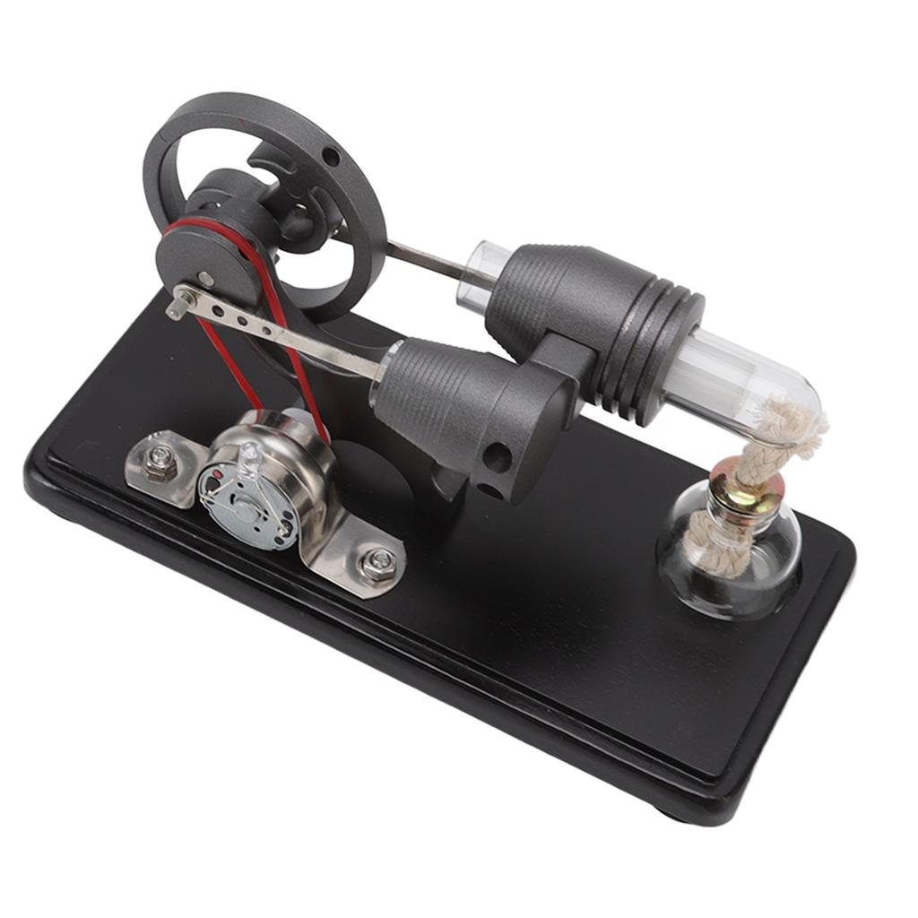 Stirling Engine Model Kit Black Stirling Engine Generator Model Physical Science Experiment Model