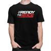 Мужские футболки Ready To Race на заказ 100% хлопок Топы Футболки для мотоциклистов Гонки Спорт Футболки с коротким рукавом Модные футболки