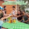 Gingham Tablecloth Rectangle Oktoberfest Table Covers Heavy Duty Covers Waterproof Party Decor for Cafe Camping Backyard BBQ