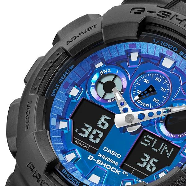 Casio Мужские часы G-SHOCK GA-100FL-1AJF [G-SHOCK Flame inside Series] Круглые часы из черной смолы