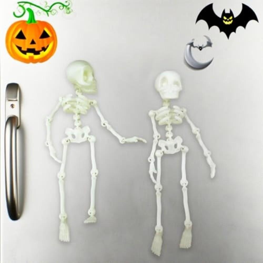 Movable Joints Skull Fridge Magnets 3D Refrigerator Magnets Sticker  Halloween Decoration