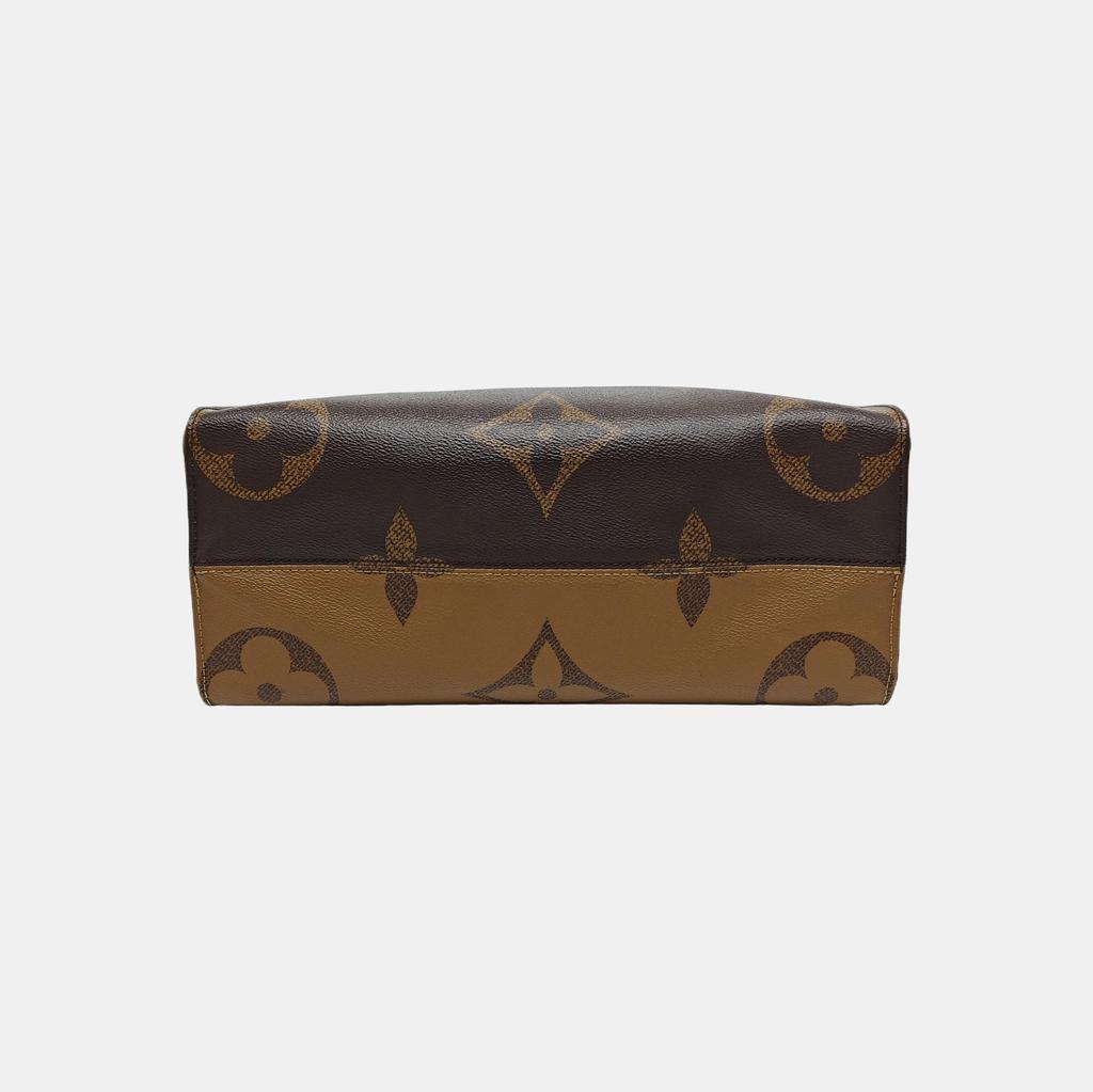 [Pre-Owned] Louis Vuitton Onthego MM 'Brown Giant Monogram/Brown Monogram Reverse Canvas' - Good #91BX6V