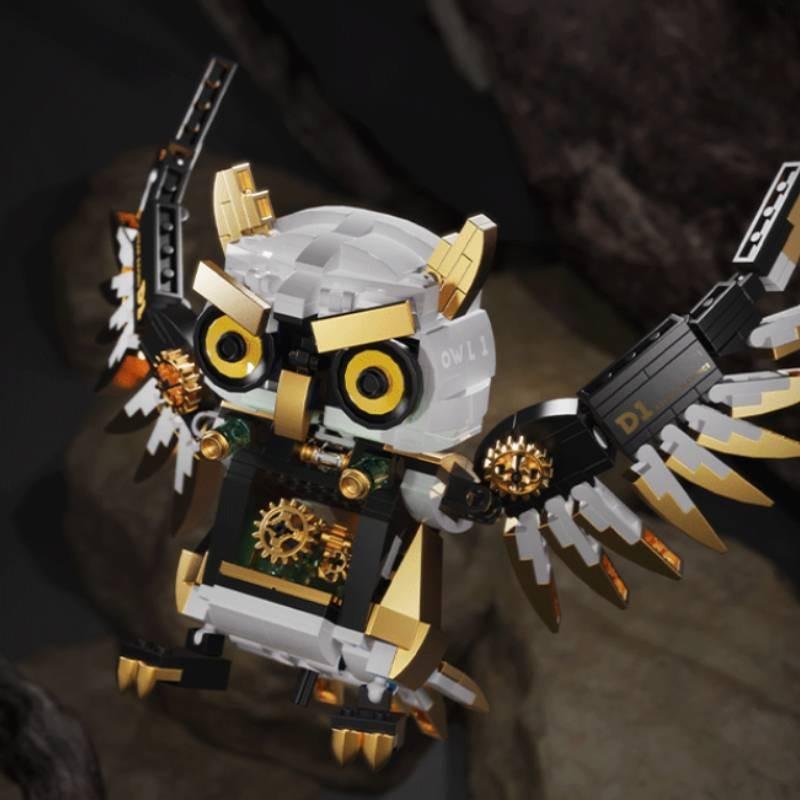 Steam Owl Building Blocks Kit With Diy Metal Mechanical Parts For Kids And Teens