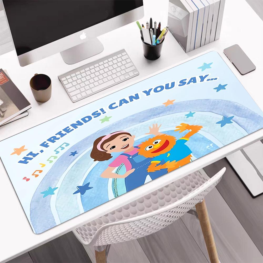 Ms. Rachel Theme Mouse Pad, Non Slip Rubber Base, Multifunctional Office & Home Decor, Perfect for Workspace Personalization.