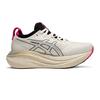 Asics Gel-Nimbus 27 Модные Универсальные Кроссовки для Бега с Низким Верхом Женские кроссовки Белый Серебристый Серый 1012B872-100