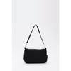 Black U16 Daily Sports Canvas Fabric Baguette Women's Hand And Shoulder Bag U:23E:16G:7