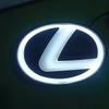 JEQS5 For Lexus grille illuminated emblem LED Lights High Brightness Glowing Light Waterproof Car Front Emblem Rear Modified Badge