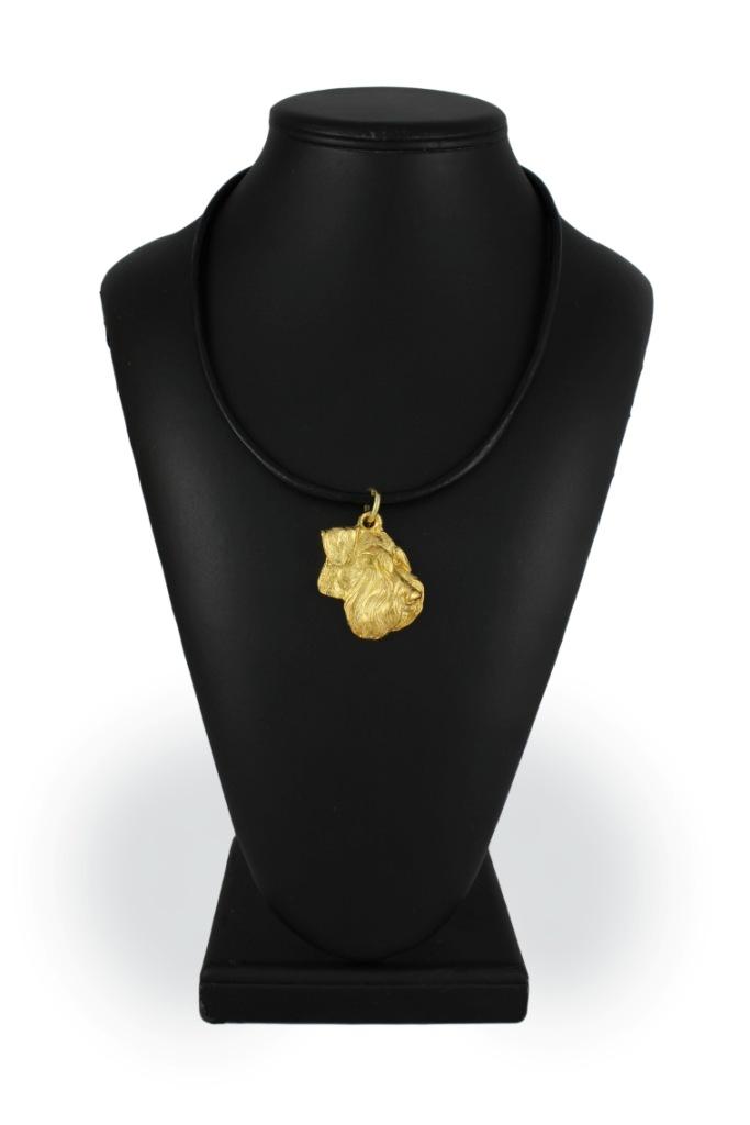 Schnauzer IV – Dog necklace in gift box, gold-plated pendant for dog fan | Art-Dog