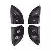 1 Pair Steering Wheel Control Button Switch Cover Black For Mercedes W220 W215