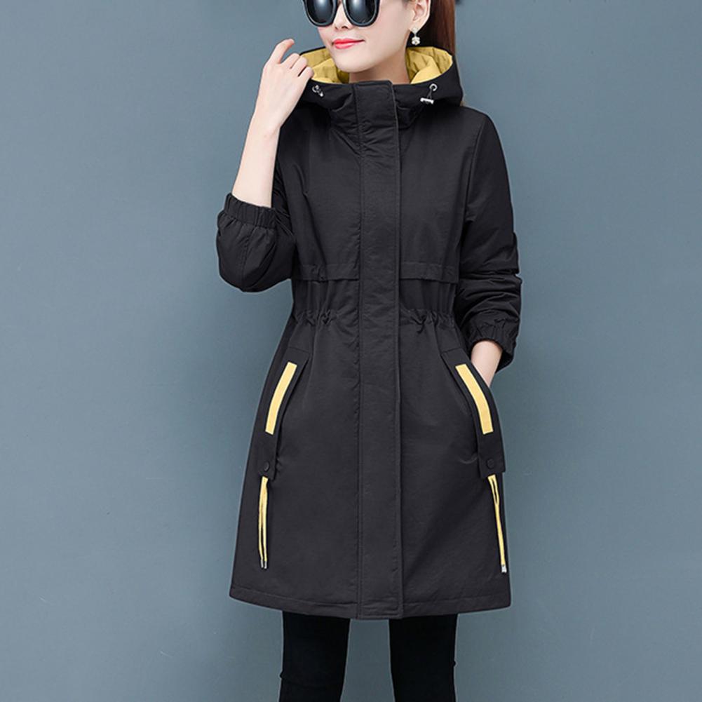 Женское зимнее пальто с плюшевым капюшоном и длинными рукавами с лацканами, однотонная теплая куртка-кардиган, зимняя ветровка для улицы