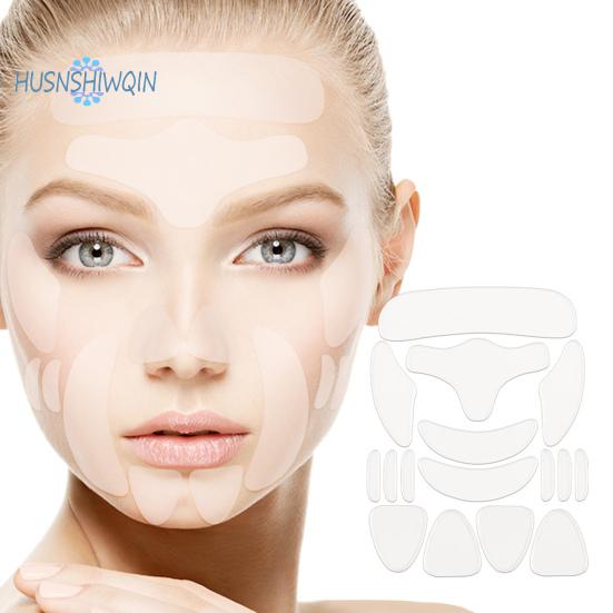 16 шт./компл., силиконовые пластыри против морщин, укрепляющие кожу на ночь, силиконовые наклейки для уменьшения морщин, женские поставки
