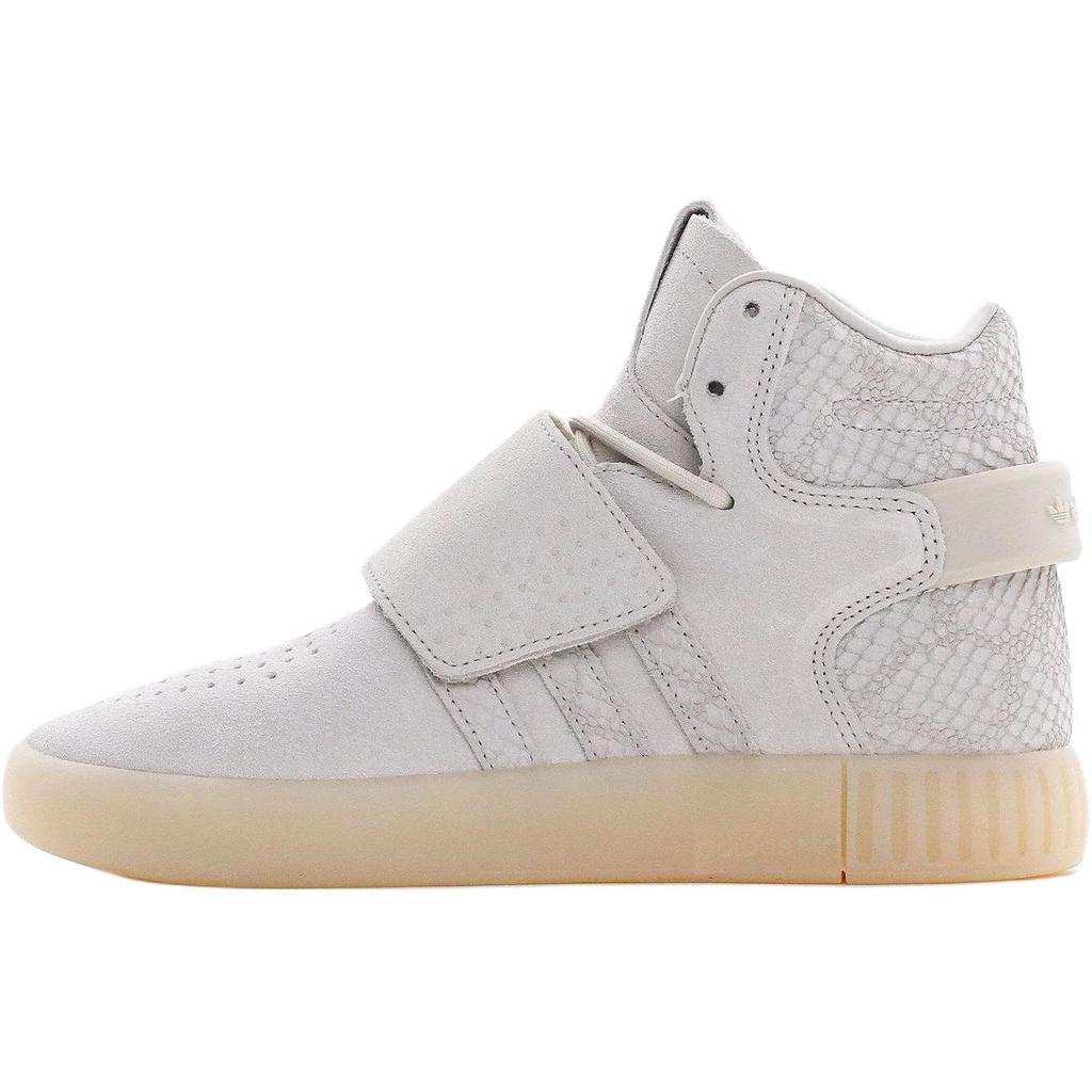 adidas Оригинальные кеды Tubular Invader Strap Высокие Детские Скейтбордические Туфли Бежевые Унисекс BB0391
