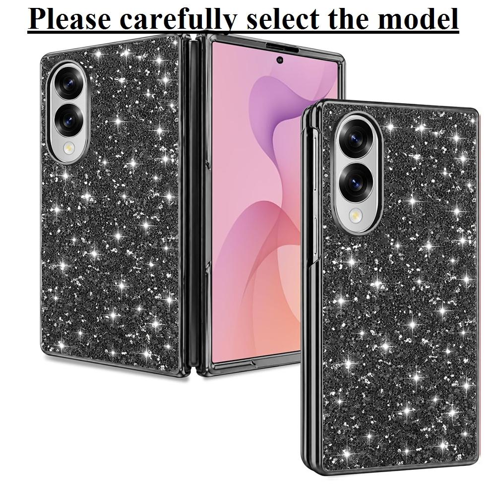 Fold8 / Ultra Luxury Glitter Plating Bling Case For Samsung Galaxy Z Fold 8 Ultra 7 6 5 Fold8 ZFold Hard PC Shockproof Cover