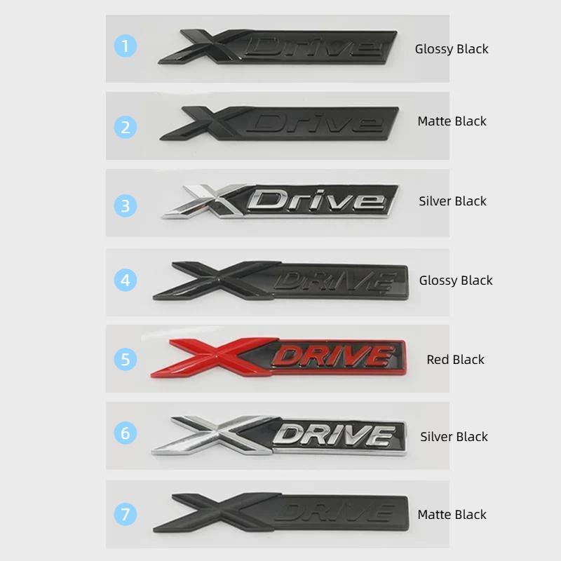 Автомобильный ABS XDrive Багажник Крыло Дверь Логотип Значок Наклейки Стайлинг Наклейка Для B-M-W X1 X3 X4 X5 X6 X7 E84 F48 F25 G01 F15 G05 E71