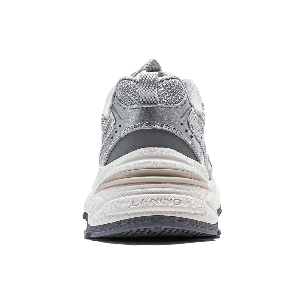 Li Ning Aurora 2K V2 Амортизация Скользкие Устойчивые к истиранию Поддержка Низкие Повседневная Обувь Женская Серебристо-белый AGCU026-1