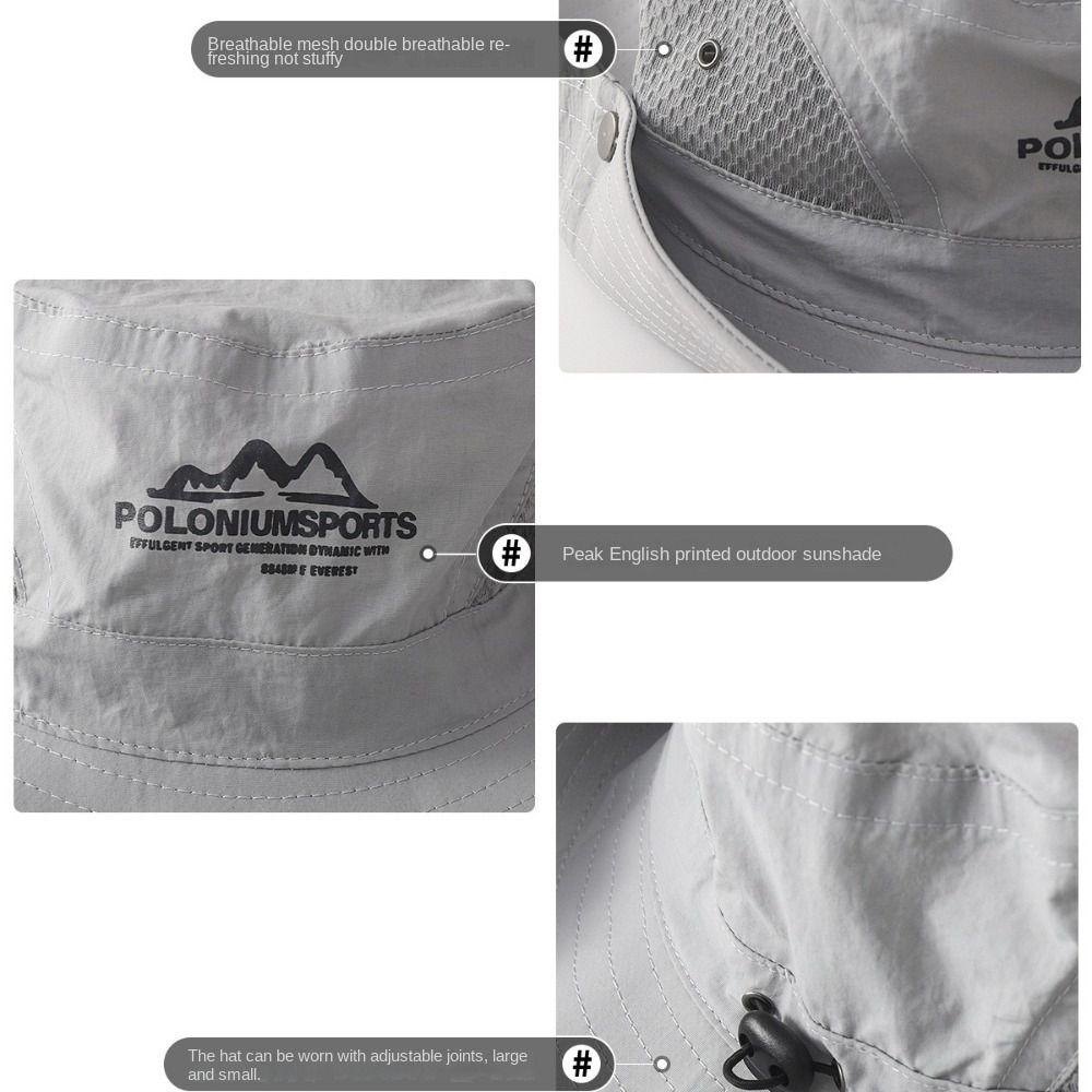 Quick-dry Bucket Hat Sun Protection Mountaineering Caps Fashion Fisherman Cap Camping Hiking