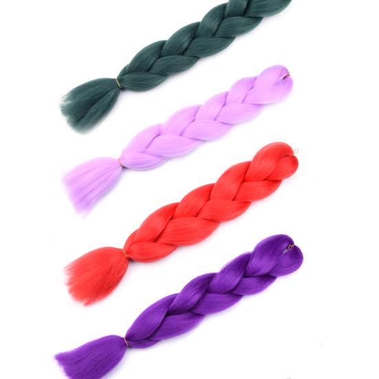Женские Jumbo вязание крючком плетение Ombre Color Синтетические наращивания волос Kanekalon