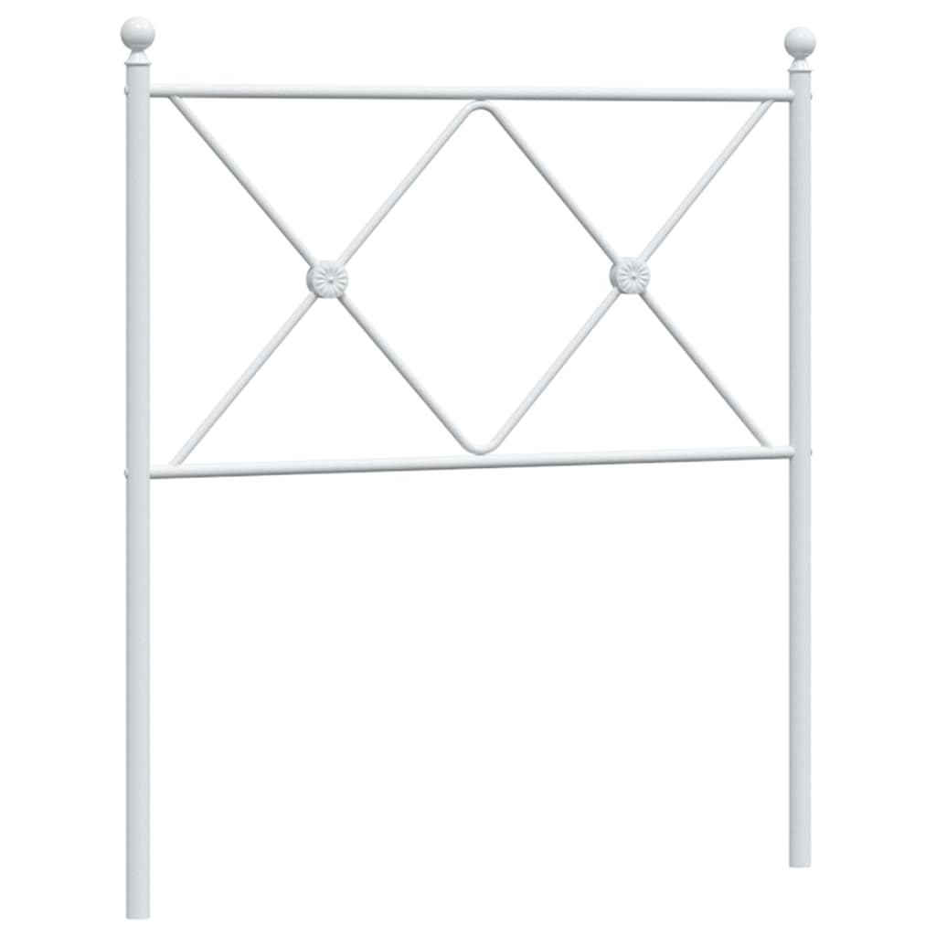 Replacement Headboard Metal White 75 cm