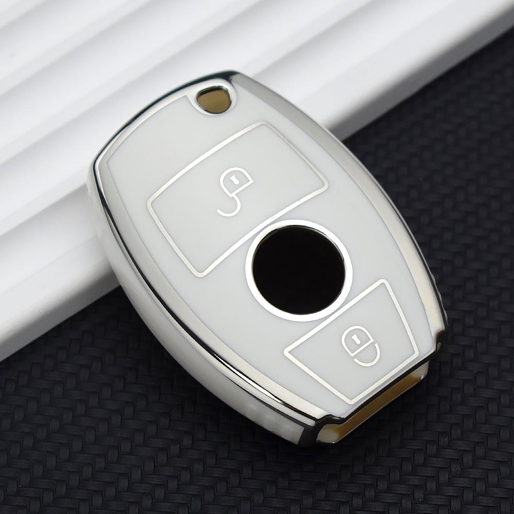 TPU Key Case Cover 2/3Button Shell Fob for Mercedes Benz W204 W463 W176 W251 W205 A200 A260 A C R G Class GLA CLA GLK GLC CLS BM1