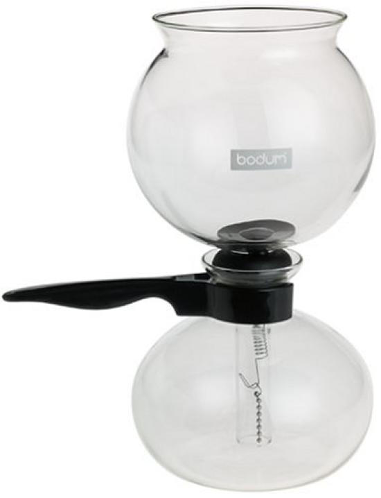 BODUM PEBO Siphon Coffee Plastic Glass Stovetop Coffee Maker Maker, 1000ml, Black, Filter, Beaker, [Authentic Product] 1208-01