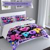 3PC Custom Name Love K-Pop Music Bedding Set Duvet Cover Closure Includes 1 Duvet Cover & 2 Pillowcases for Bedroom